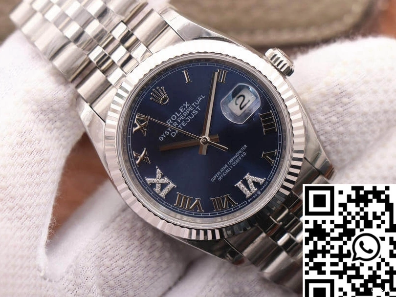 Rolex Blue 126234 EW Dial Factory Datejust 0314